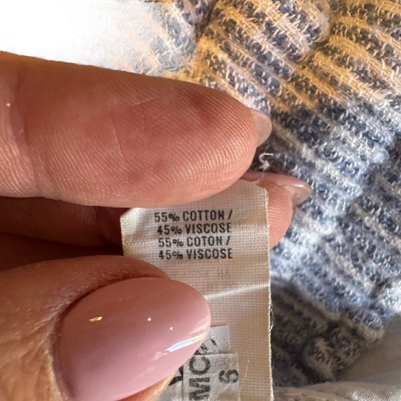 Aerie - Blue Striped Knit Pants Sz M - Picture 8 of 8